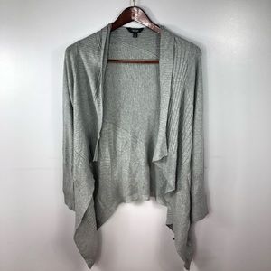 Simply Vera Grey Waterfall Front Cardigan Size Med